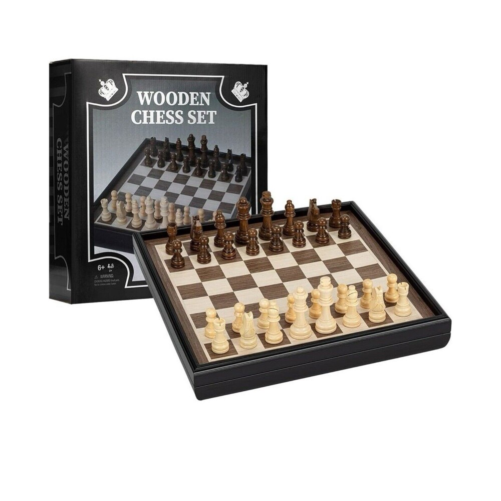 14” Wooden Chess Set Weighted Pieces 3” King Classic Kids Adults New